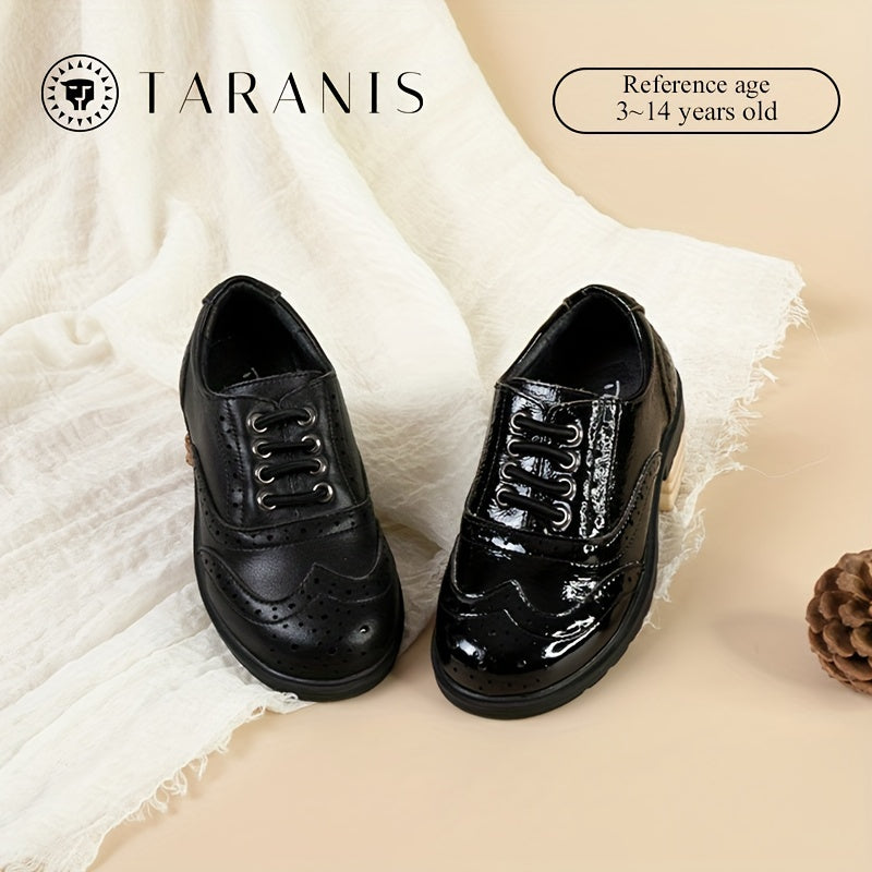 TARANIS Classic Solid Low Top Loafer Shoes For Boys