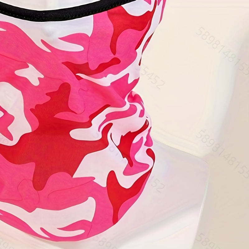 Ice Silk Sunscreen Pullover Face Mask Summer Outdoor Protection
