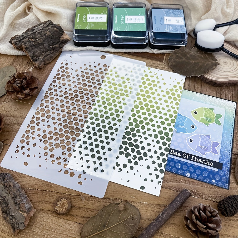 Bubble Background Stencils For DIY Painting On Various Surfaces