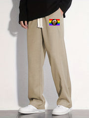 Rainbow Flag Pattern Joggers Men's Casual Loose Fit Pants