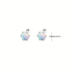 Moonstone Stud Earrings Delicate Jewelry for Women