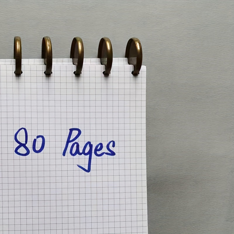 80 Sheets A5 Plaid Filler Paper Loose Leaf 6 Hole Punch