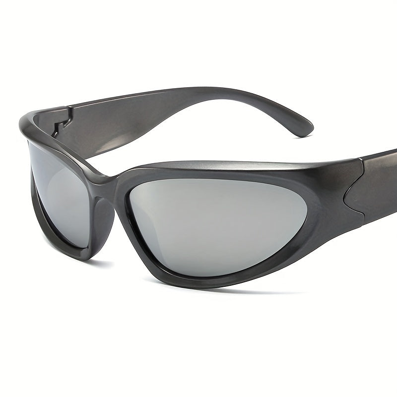 Y2K One piece Sunglasses Cyberpunk Mirror Lens Glasses UV400
