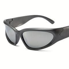 Y2K One piece Sunglasses Cyberpunk Mirror Lens Glasses UV400