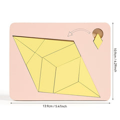 Wooden Puzzle Toy Level 10 - Challenging 3D Brain Teaser with Geometric Patterns