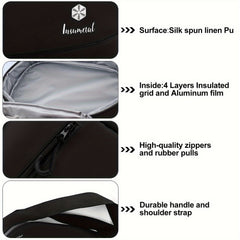 Waterproof Insulated Camping Cooler Bag with Handle and Shoulder Strap