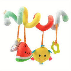 Plush Hanging Fruit Spiral Toy for Baby's Early Education