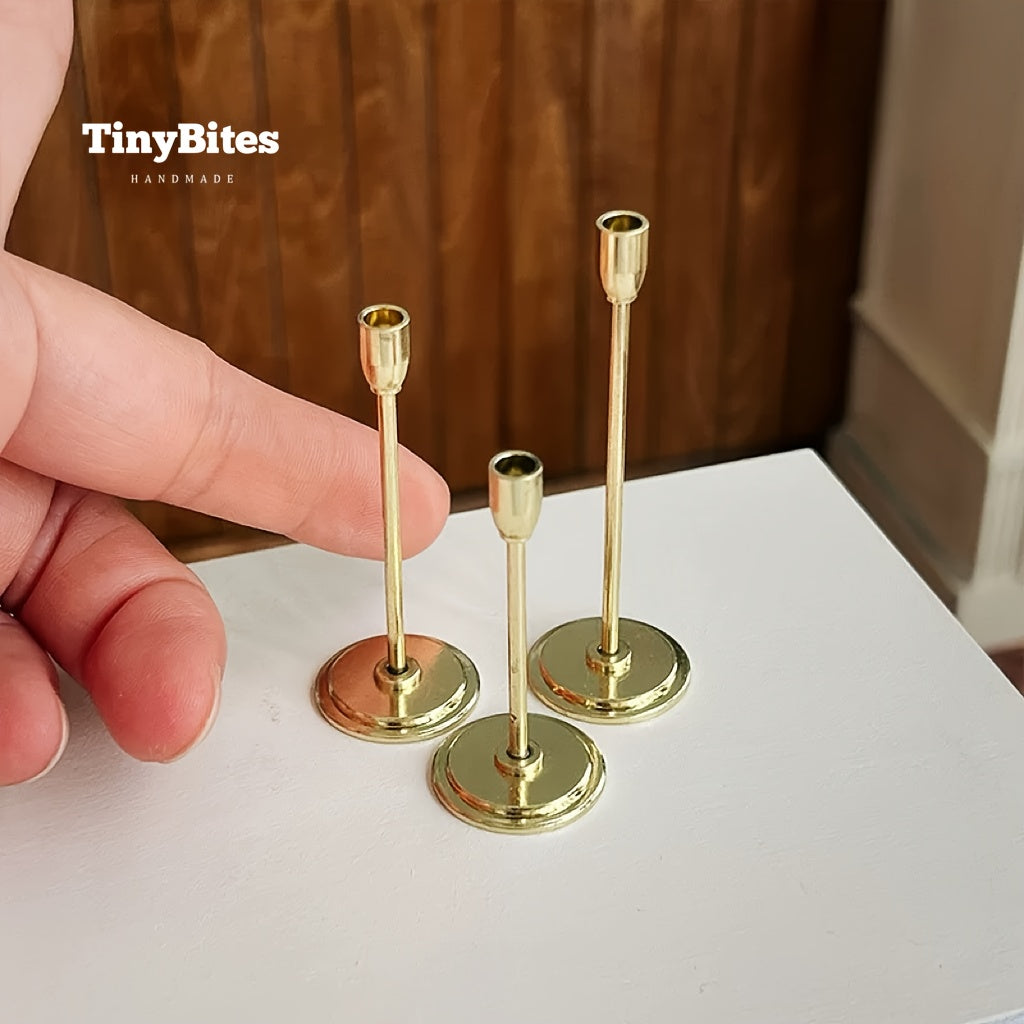 1:6 Dollhouse Candle Holder Non-Lit Dinner Prop Model