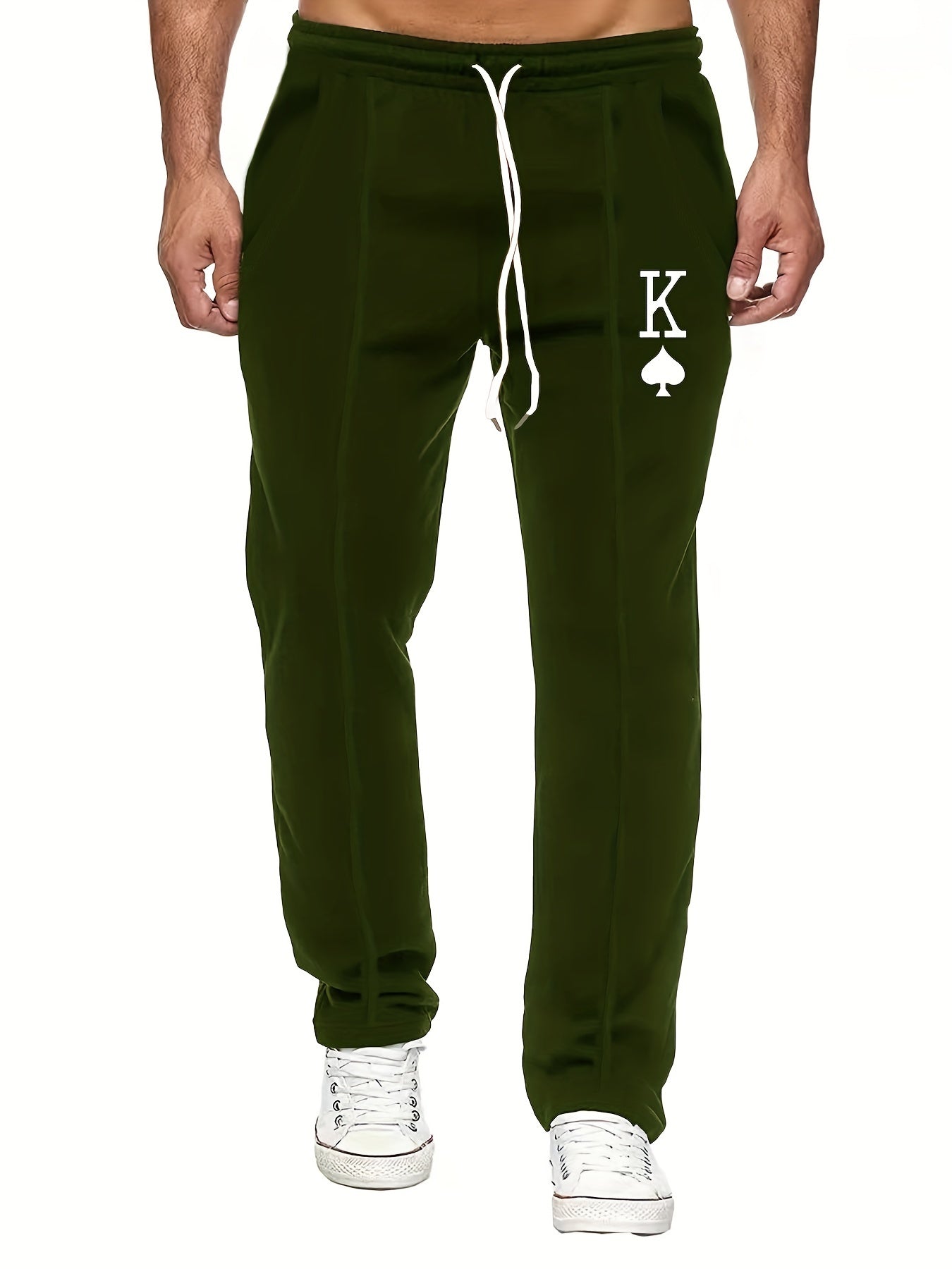 Spade K Graphic Drawstring Pants Men s Pants For Spring Summer Outdoor