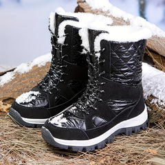 Women's Waterproof Snow Boots Comfortable Solid Shoes