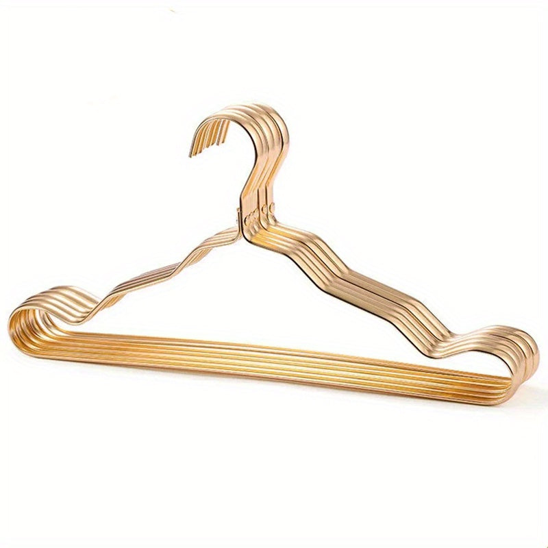 5pcs Aluminum Clothes Hanger Non-marking Non-slip for Dormitory Home