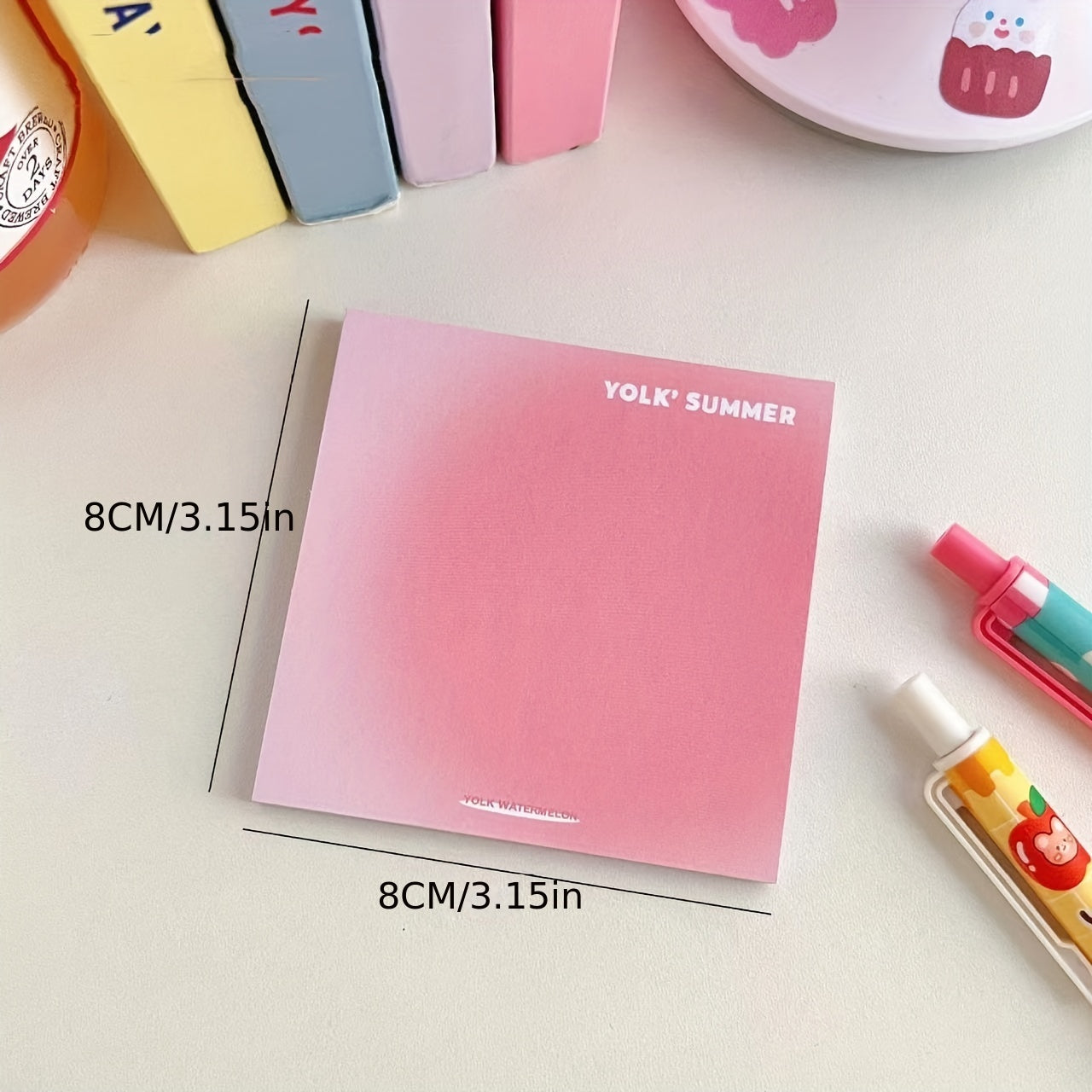 Egg Yolk Smudge Sticky Note Gradient Stickable Sticky Note Sticker