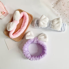 Coral Fleece Butterfly Headband Hairband Makeup Headband Female Hair Accessories