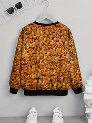 Teens Duck Art Letter Graffiti 3D Print Sweatshirt Kids Casual Pullover