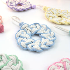 DIY Macrame Coaster Kit with 9 Colors - Beginner's Tutorial