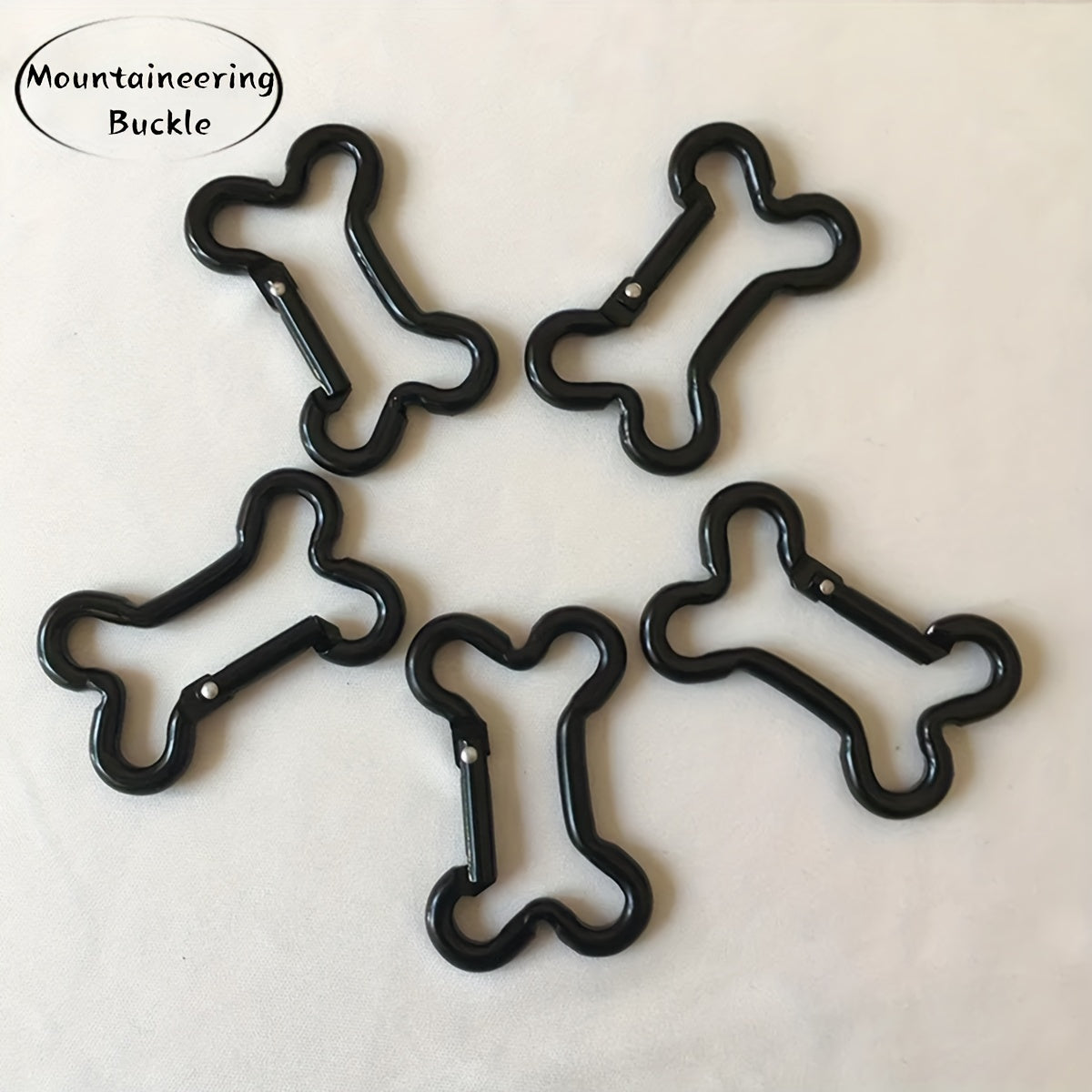 Bone Shaped Aluminum Mountaineering Buckle for Camping