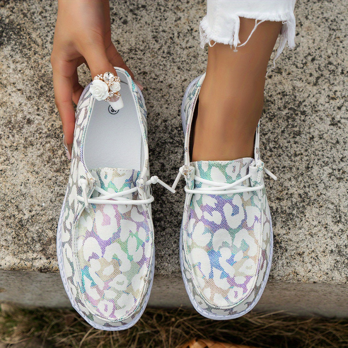 Women's Boat Shoes Comfort Lace Up Walking Slip On Sneakers