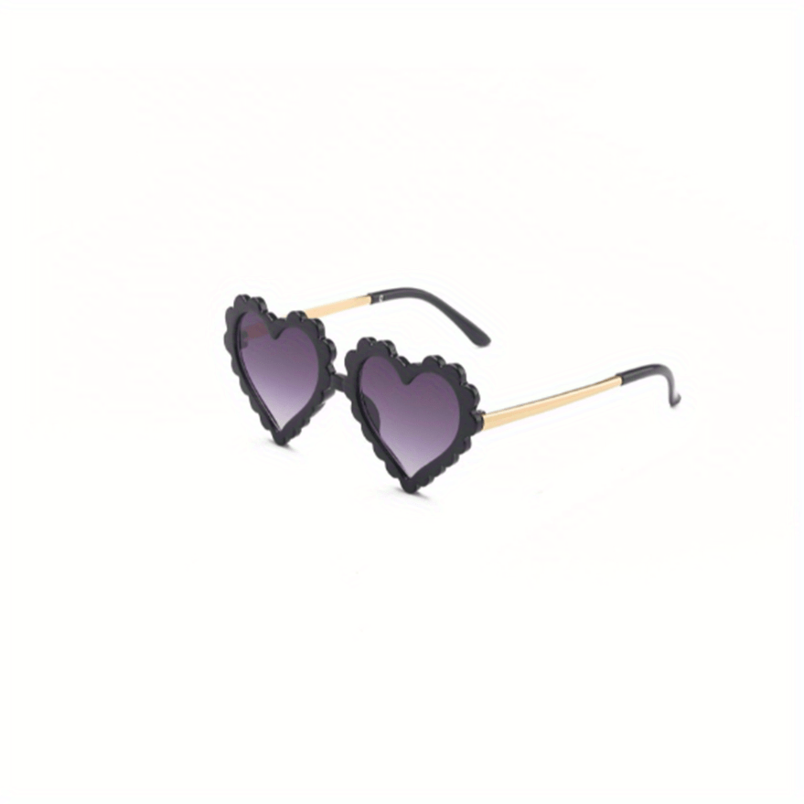 Cartoon Heart Frame Sunglasses UV Protection for Girls and Boys