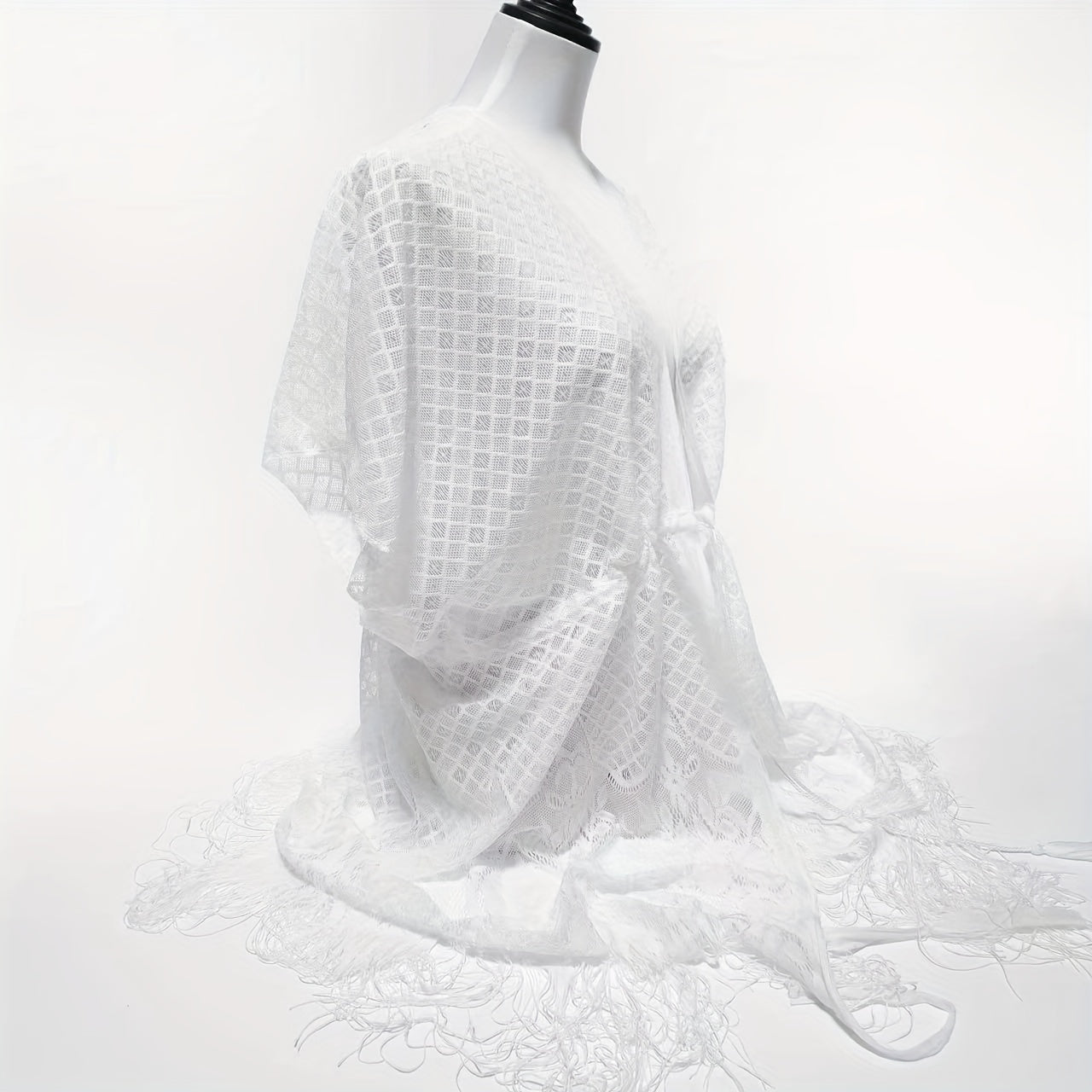 Lace Shawl Sunscreen Cardigan Wrap Loose Smock Beach Shawl