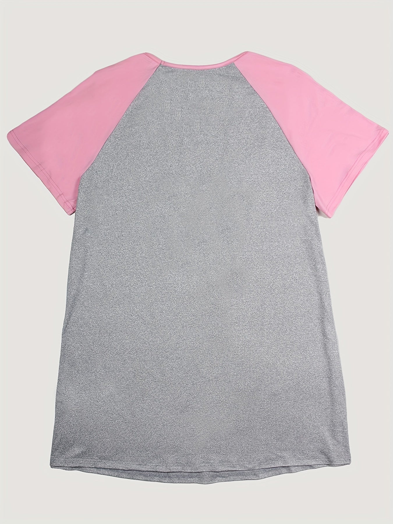  Cat Print Short Sleeve Tee Sleep Dress