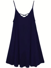  Criss Cross Layered Cami Dress