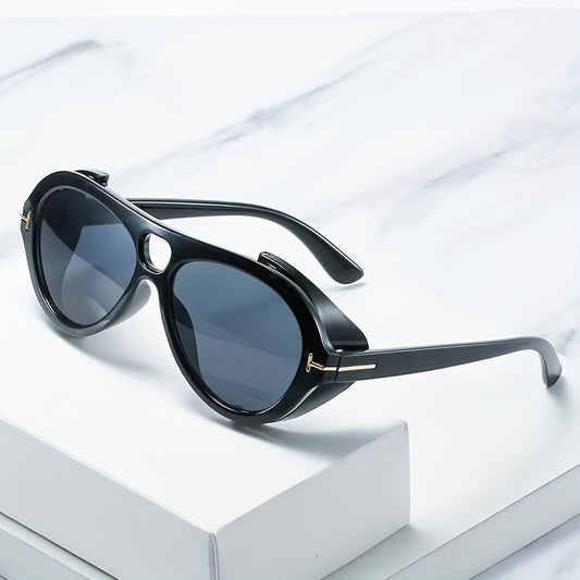 Y2K Top Bar Sunglasses Steampunk Anti Glare UV400