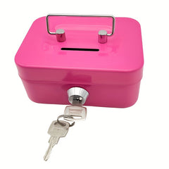 Metal Keylock Storage Box Money Box Adult Deposit Box