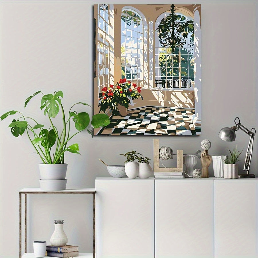 DIY Paint by Numbers Kit Create Your Own Window Niche Ideal Gift Crafts