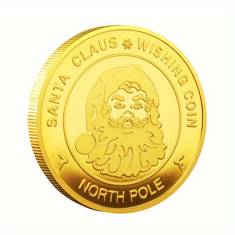 1pc Christmas Coin Thanksgiving Party Favors Badges