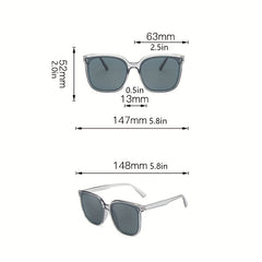 Square Frame Sunglasses Rivet UV400 Sun Shades Glasses for Driving