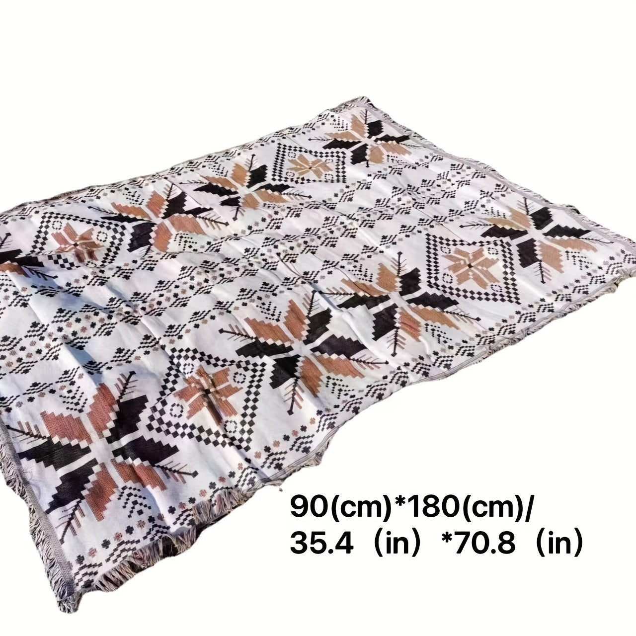 Retro Camping Blanket Sofa Car Blanket Picnic Mat