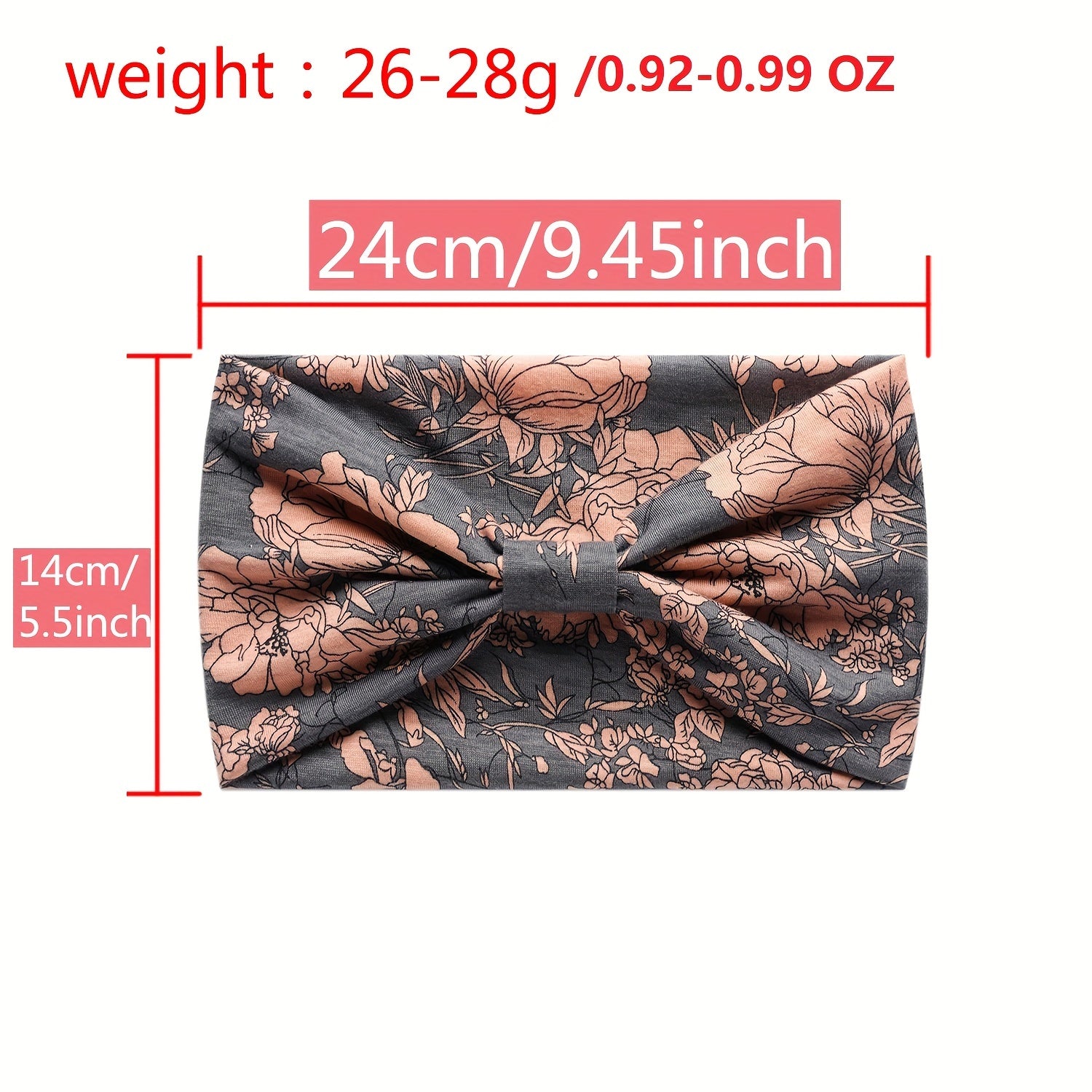 Geometry Print Wide Headband Hairband for Yoga Fitness Workout