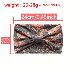 Geometry Print Wide Headband Hairband for Yoga Fitness Workout