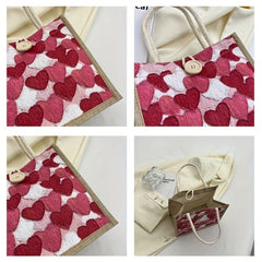 Loving Heart Handbag Carrying Bag Shoulder Bag Shopping Bag