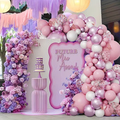 Pink Purple Balloon Garland Set Wedding Bridal Shower Girl Birthday Decor