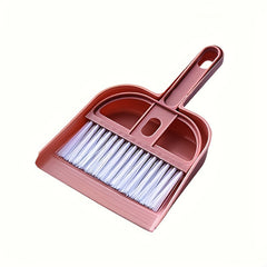 2pcs Small Broom Dustpan Set Household Tabletop Cleaning Desk Garbage Shovel