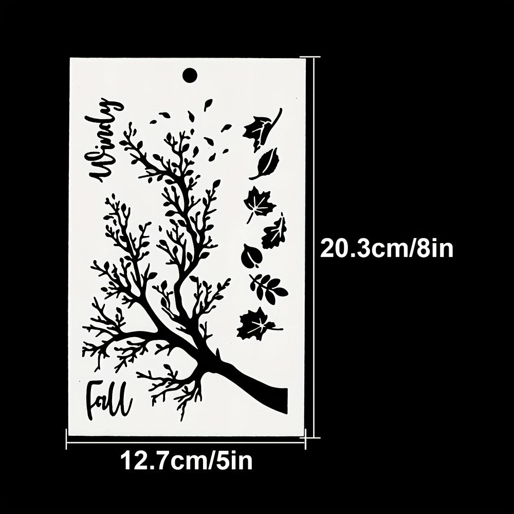Maple Leaves Fall Stencils Shoe Graffiti Art DIY Painting