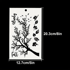 Maple Leaves Fall Stencils Shoe Graffiti Art DIY Painting