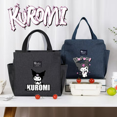 Kuromi Lunch Bag Bento Carrier Insulated Cooler Adorable Cartoon Design