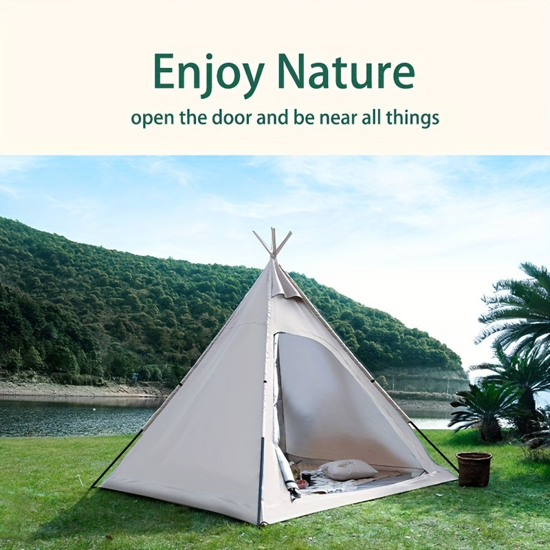 Portable Pyramid Tent Mosquito Rainproof Camping Tent