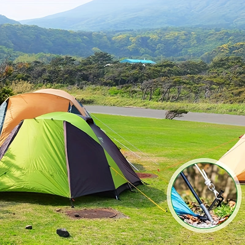 4pcs Steel Tent Nails Heavy Duty Awning Stakes - Outdoor Hiking Gardening Canopy