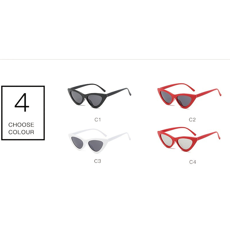 Cat Eye Sunglasses Women Metal Hinges Plastic Frame Sun Glasses UV400