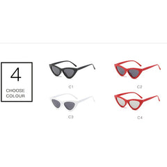 Cat Eye Sunglasses Women Metal Hinges Plastic Frame Sun Glasses UV400