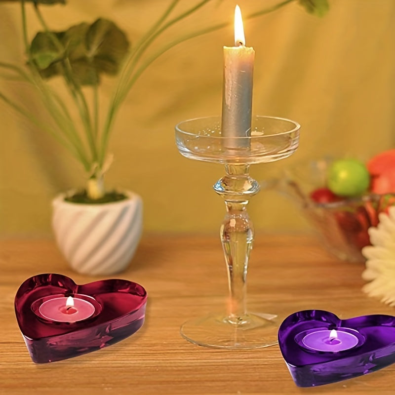 Heart Candle Holder Silicone Mold for DIY Flower Pot & Jewelry Box