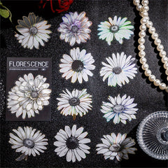 20 Sheets DIY Light Plant Flowers Stickers 9.4cm x 16.2cm