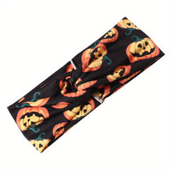 Pumpkin Ghost Pattern Headband Halloween Hairband