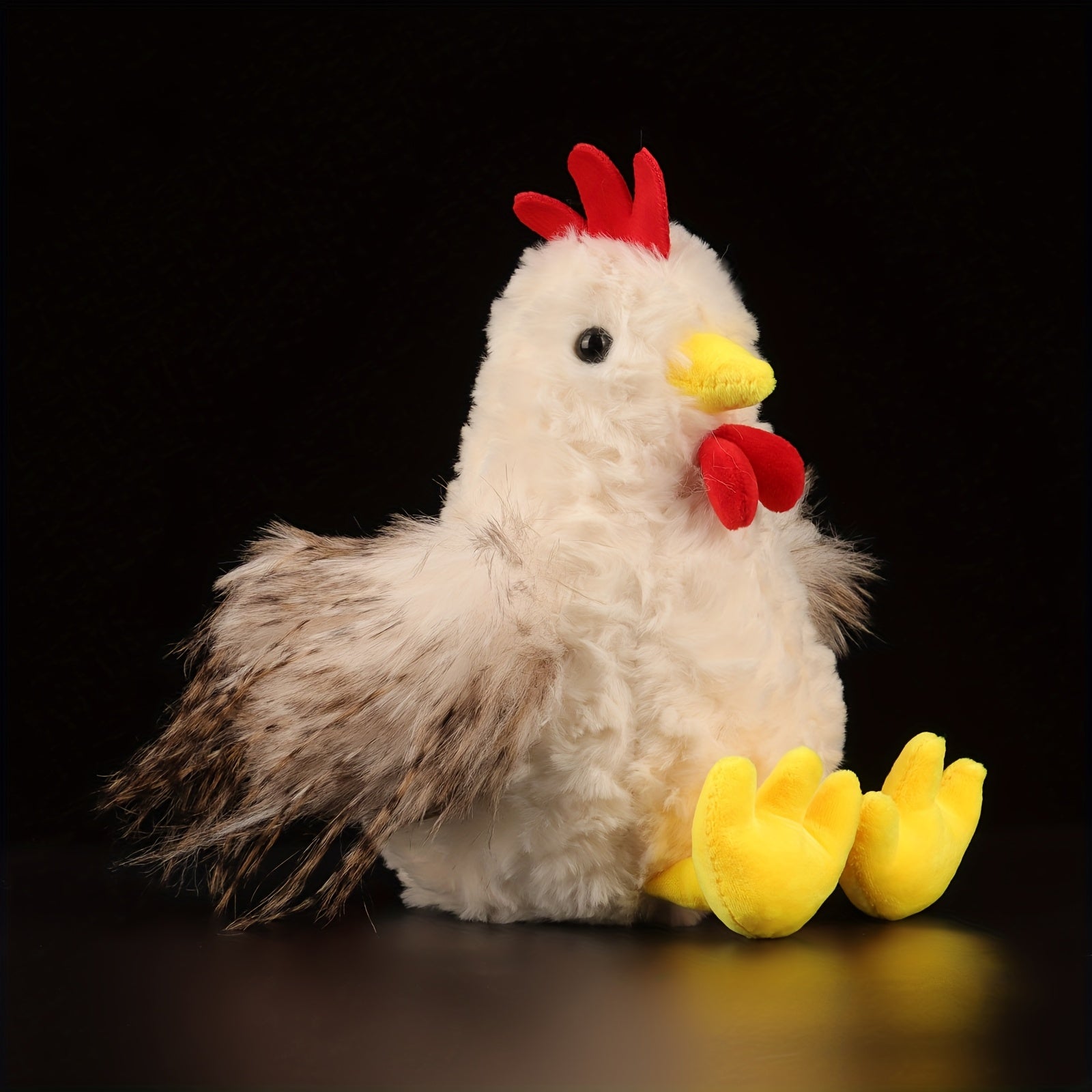 Soft Simulation Rooster Plush Toy 9.05in Stuffed Animal Chicken