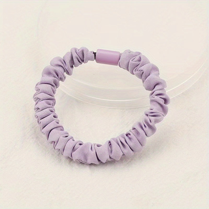Skinny Scrunchies Soft Elastic Set for Women Girls Hair Accessories