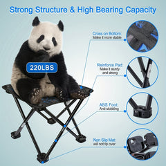 Portable Folding Stool with Carry Bag for Outdoor Activities