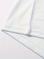  Leopard Lightning Print Long Sleeve Round Neck Tee